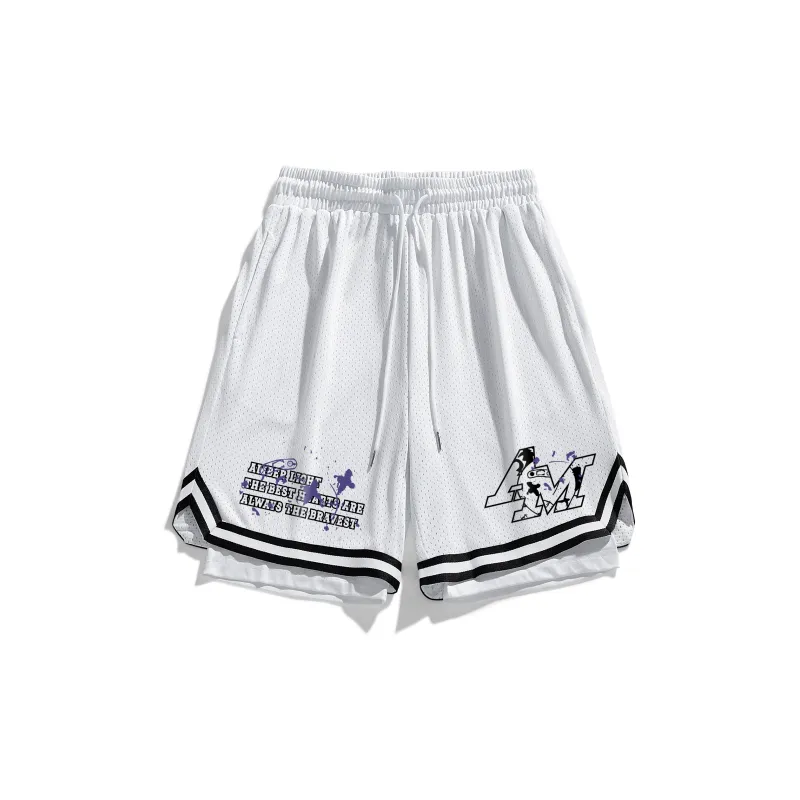 AMBER LIGHT Sports Shorts Unisex Black-2