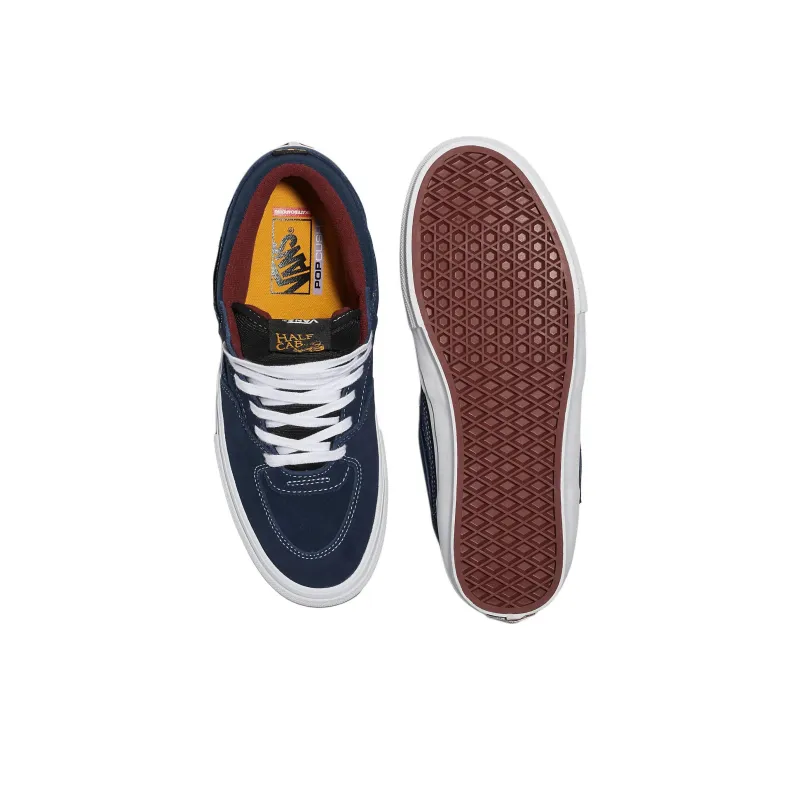 Half Cab Skate Vans 'Navy Burgundy'-4