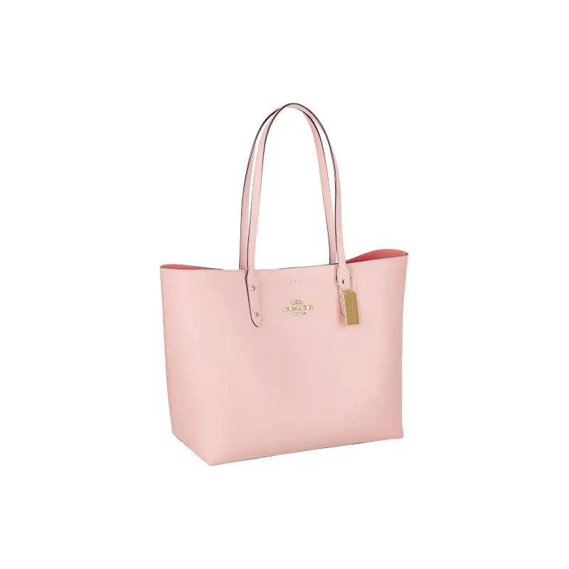 COACH Town Leather Tote Bag, Shopping Bag, Crossbody Bag, Shoulder Bag Women's Cherry Blossom Pink-1