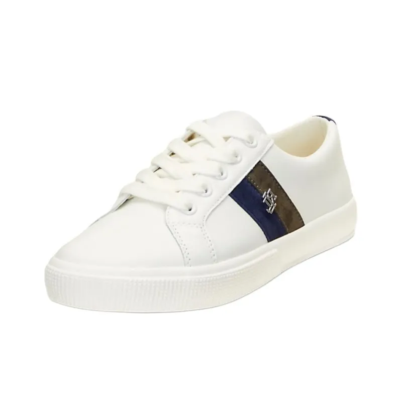 LAUREN RALPH LAUREN Low Top Skateboard Shoes Women's Blue White-2