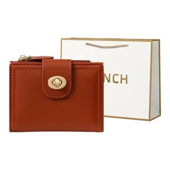 BRINCH PU Wallet Regular Women's Burgundy/Green/Pink