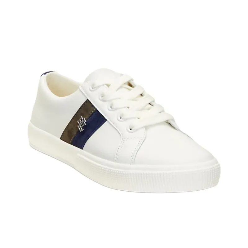 LAUREN RALPH LAUREN Low Top Skateboard Shoes Women's Blue White-3