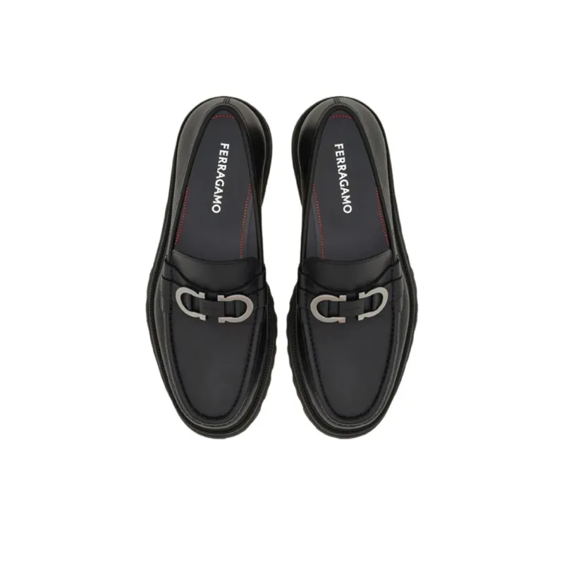 Ferragamo Loafers Men Black-3