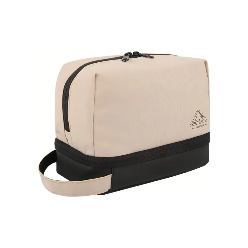 GOX Canvas Sports Single Layer Canvas Bag Toiletry Bag Unisex Ecru Khaki Gray Orange-4