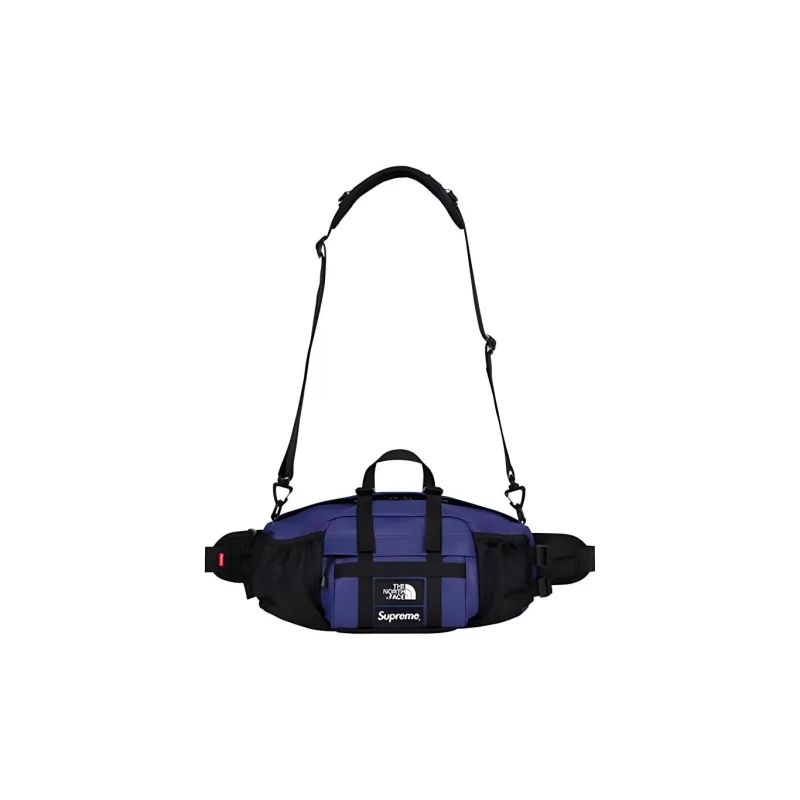 Supreme The North Face Collaboration FW18 Leather Sling Bag, Fanny Pack Regular Unisex Purple-3