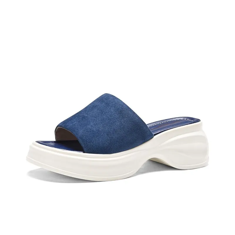 BOSSSUNWEN Foam Sole Cut Out Slip Resistant Abrasion Resistant Slide Slippers Women's-6
