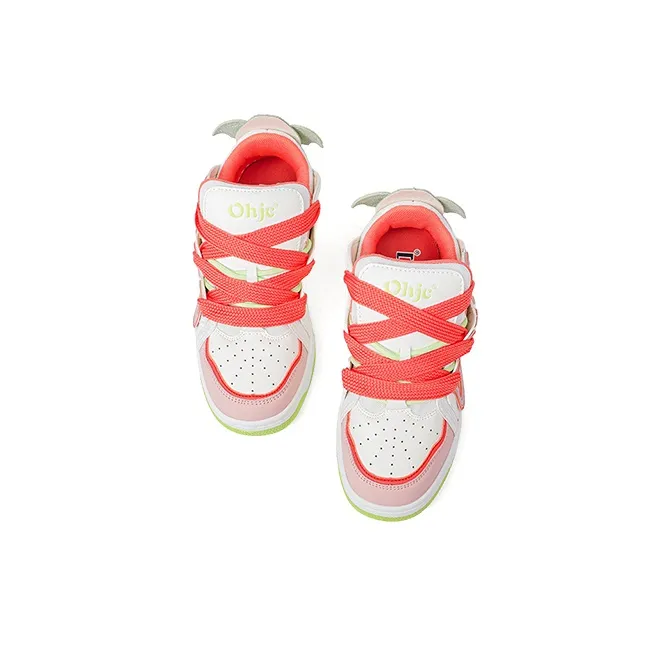 OHJC Slip-Resistant Cushioning Wear-Resistant Lightweight Breathable Low-Top Skateboard Shoes Unisex-7