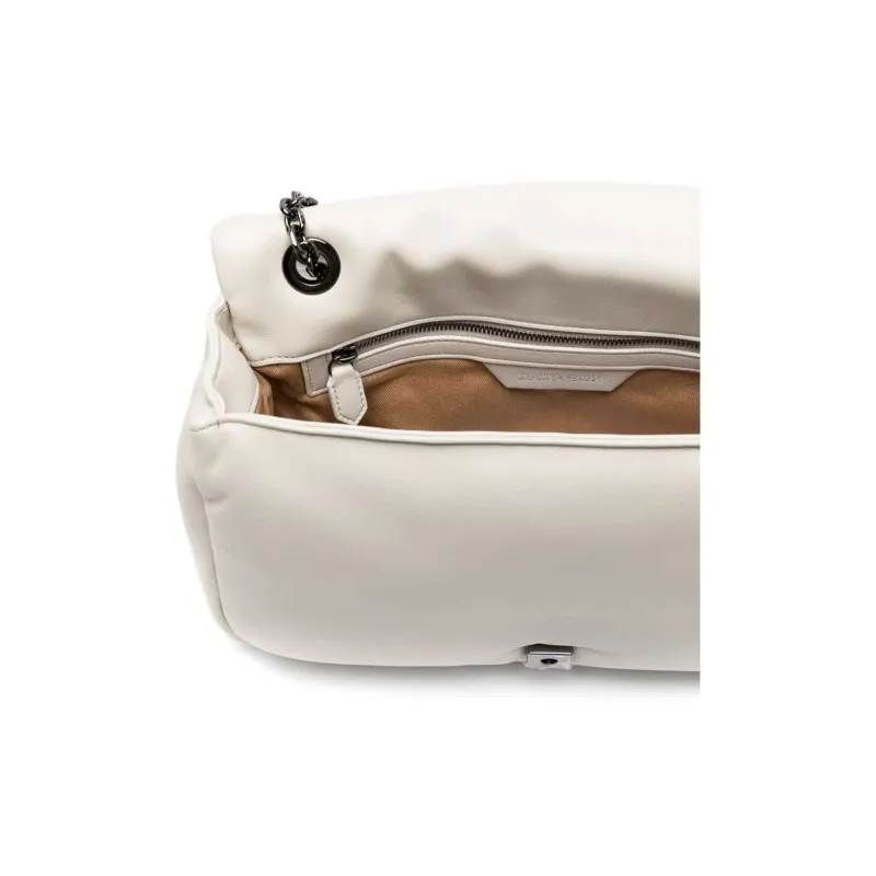 EMPORIO ARMANI Polyester Crossbody Bag, Shoulder Bag Women's Ivory White-4