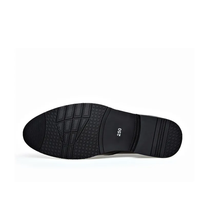 Romon Dress Shoes Men Low Top Black-34