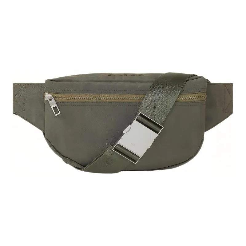KENZO Fabric Sling Bags One Shoulder Crossbody Fanny Pack Regular Men's Gray Green-1
