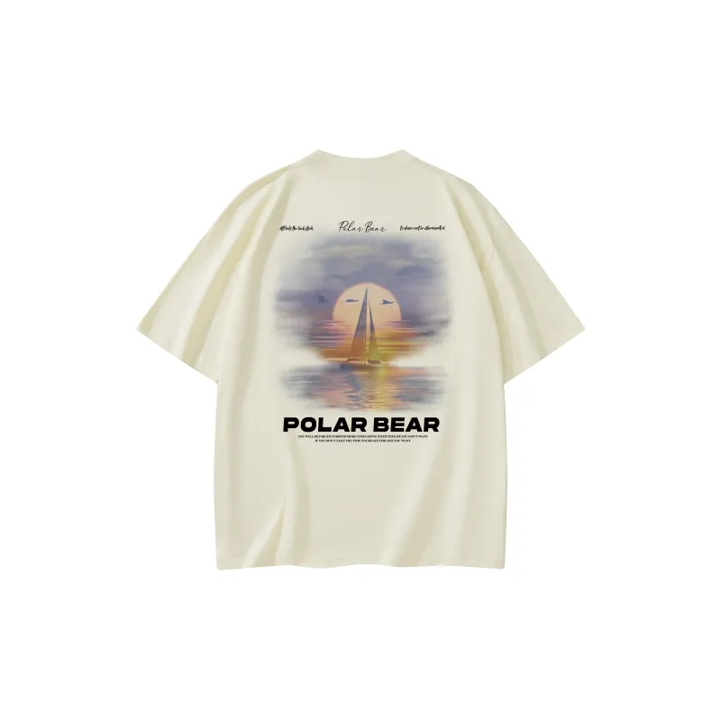 POLAR BEAR Drop Shoulder Sleeve T Shirt Unisex-10