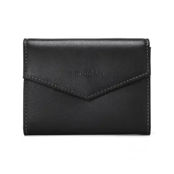 MEXICAN Cow Leather Card Holder Regular Unisex Black