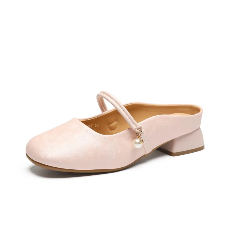 ZHR Embroidery Slip Resistant Wrap toe Slippers Women's-7