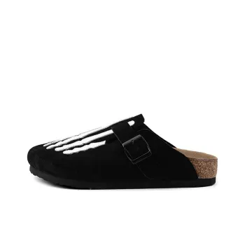 HANQIAORIJI Broken Cocoon Series EVA Abrasion-Resistant Slip-Resistant Slip-on Lazy Slippers Unisex Black