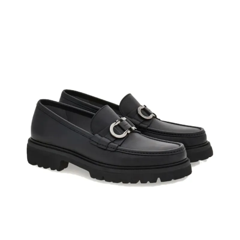 Ferragamo Loafers Men Black-2