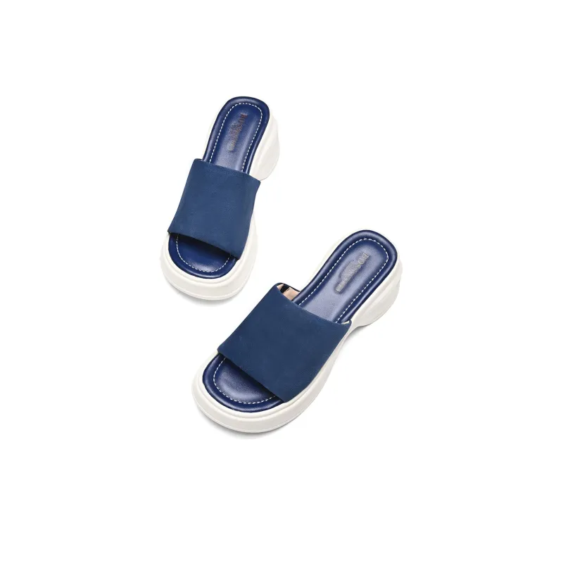BOSSSUNWEN Foam Sole Cut Out Slip Resistant Abrasion Resistant Slide Slippers Women's-9