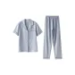 Blue[Short-Sleeved Shirt+Pants]