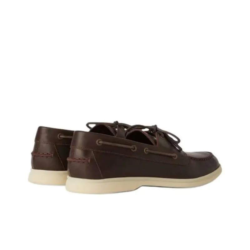 Loro Piana Sea-Sail Walk Boat Shoes Men's Brown-3