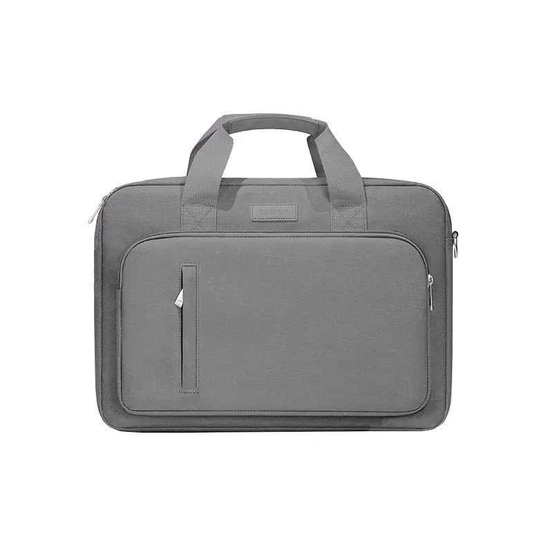 Techson Oxford Laptop Bag Regular Unisex Khaki/Gray/Black-5