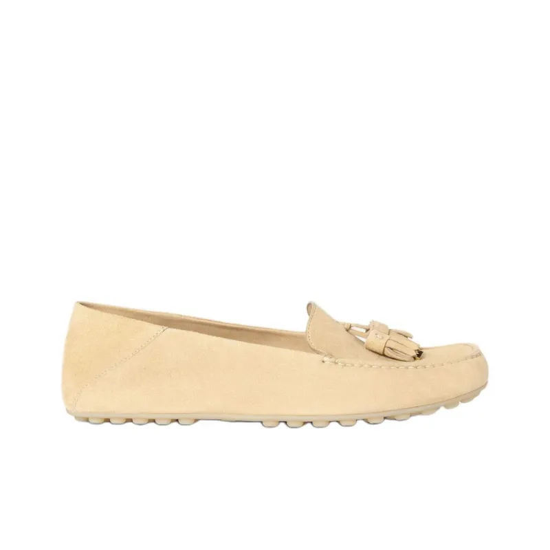 Loro Piana Gommino Loafers Women's Beige-1
