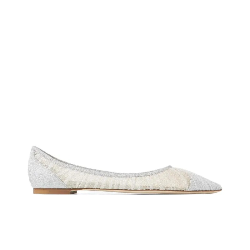 Jimmy Choo Love Mesh Ballerinas-1