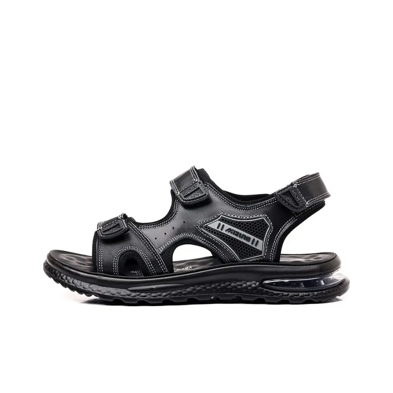 MODENGPAN Beach Sandals Men's Black-0