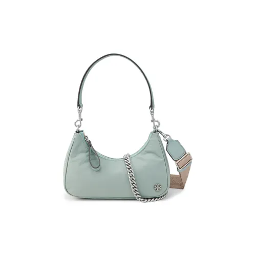 TORY BURCH Fabric Shoulder Bag Women's Porcelain Blue