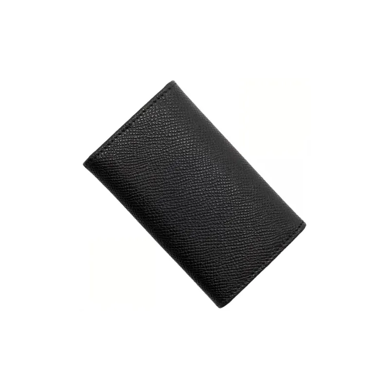BVLGARI Calfskin Key Pouch Men's Black-2