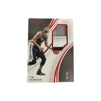 PANINI Tim Duncan 2015 16 Spurs Stone Buddha Patch 24/25 Out Of Print Violent Cut Star Card Pass Sports Cards 1 Pc