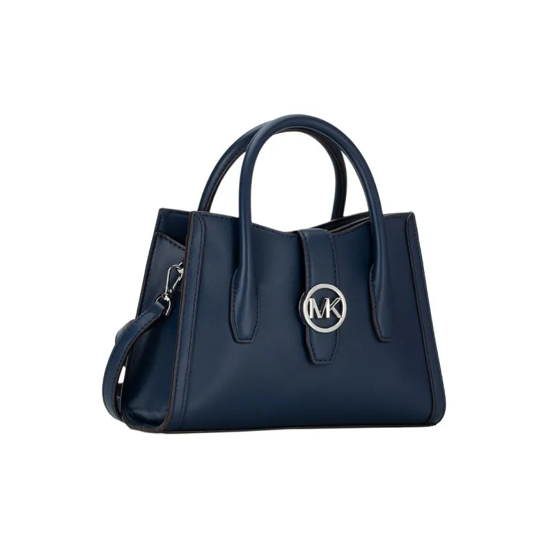 MICHAEL KORS MK Gabby Polyester One Shoulder Handbag, Leather Crossbody Bag Women's Marine Blue-2