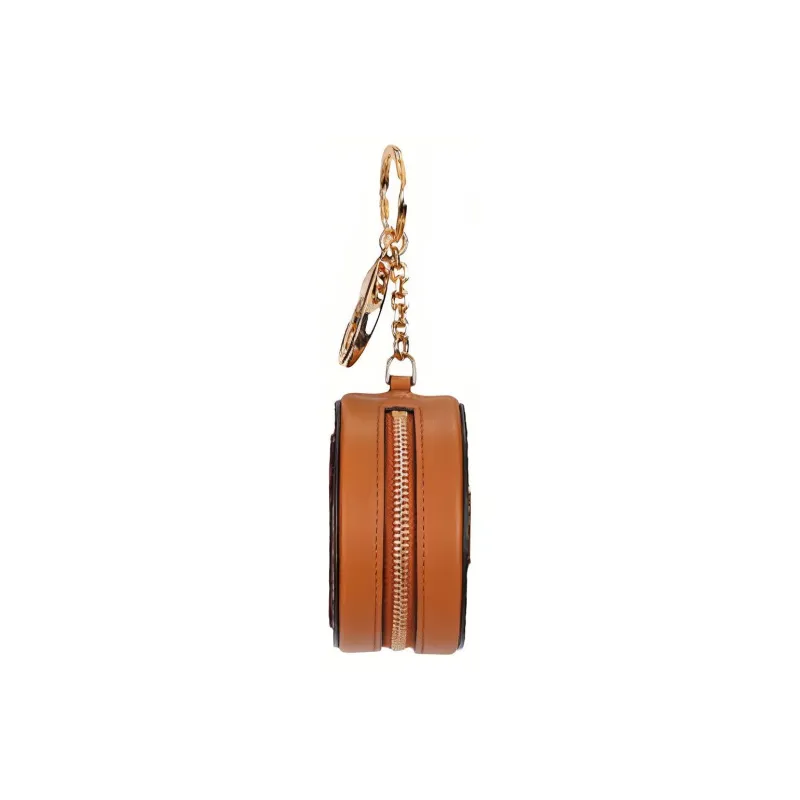 MCM Leather Key Pouch Regular Men's Cognac-2