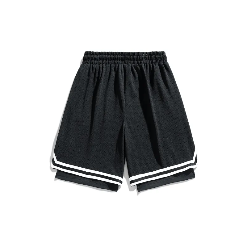 AMBER LIGHT Sports Shorts Unisex Black-1