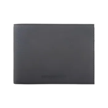 EMPORIO ARMANI Cow Leather Wallet Men's Black