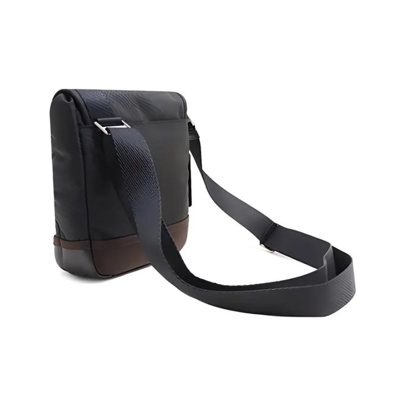 TUMI Ballistic Nylon With Leather Camera Bag, One Shoulder Asymmetrical Shoulder Bag Men's Black-1
