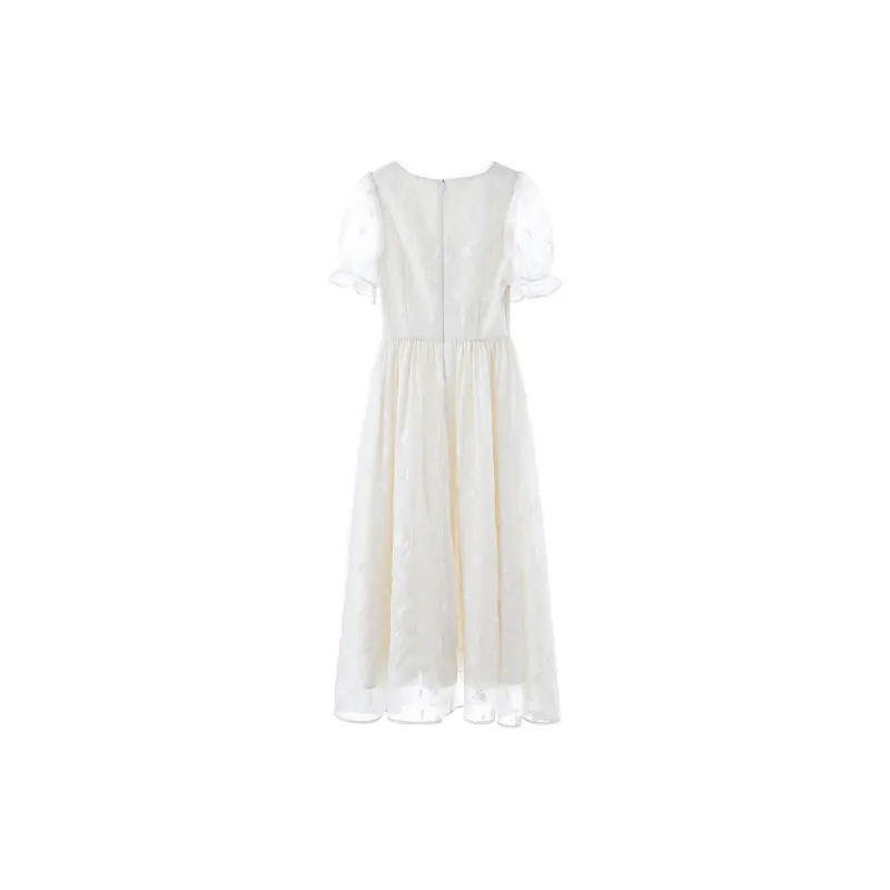 Blovelan Short Sleeved Dresses Women's Gentle Apricots-1