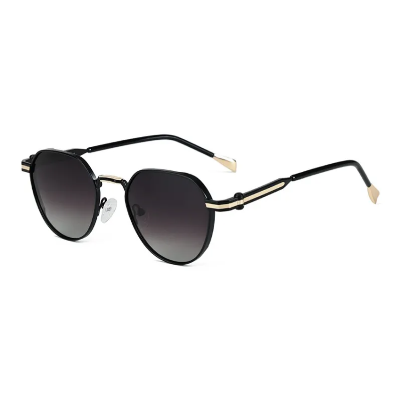 PRETTYALLUSION Metal Round Sunglasses Unisex-1