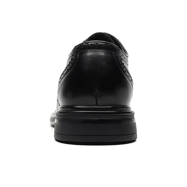 LUOMAIKE Dress Shoes Men Low Top Black/Brown-3