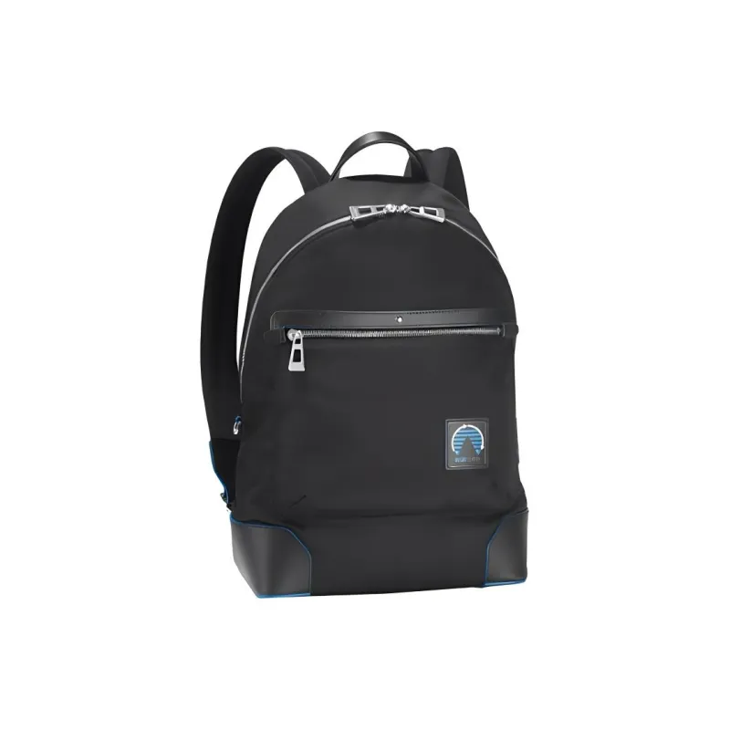 MONTBLANC Leather Backpack Medium Size Men's Black-2