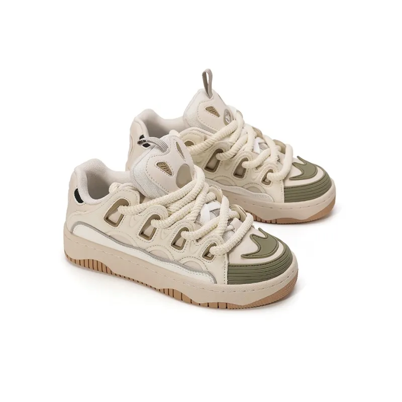 OHJC Slip-Resistant Cushioning Wear-Resistant Lightweight Breathable Low-Top Skateboard Shoes Unisex-25