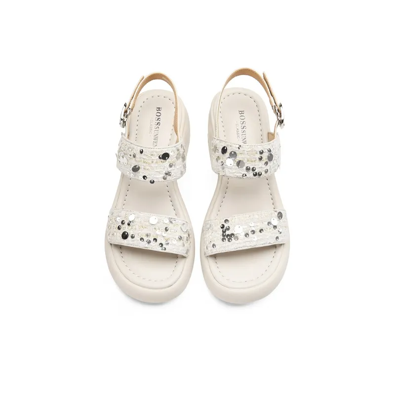 BOSSSUNWEN One Strap Sandals 6.5cm Women's-8