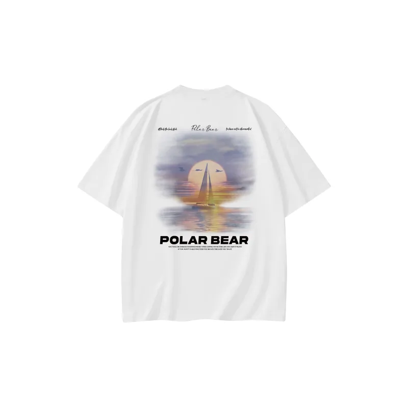 POLAR BEAR Drop Shoulder Sleeve T Shirt Unisex-1