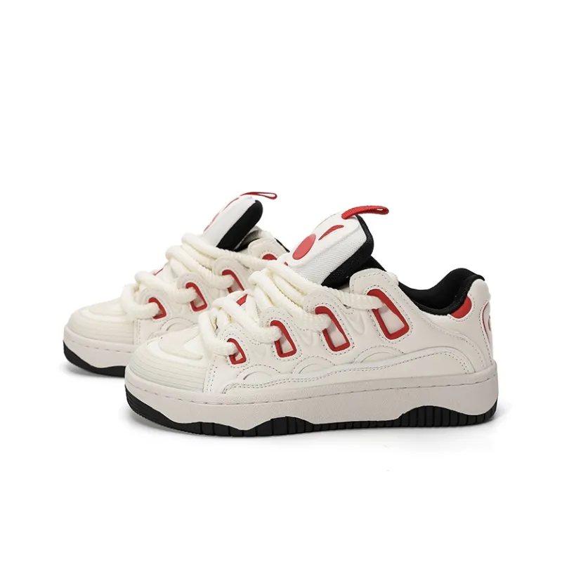 OHJC Slip-Resistant Cushioning Wear-Resistant Lightweight Breathable Low-Top Skateboard Shoes Unisex-8