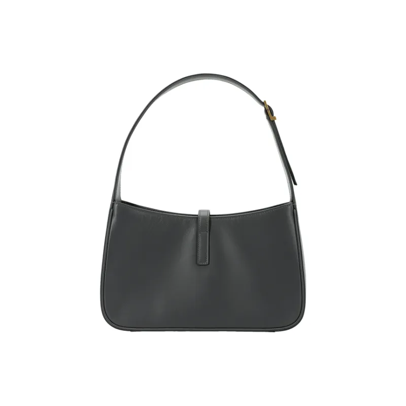 SAINT LAURENT LE5A7 Cow Leather Shoulder Bag Handbags Shoulder Bags Regular Women's Gray White-6