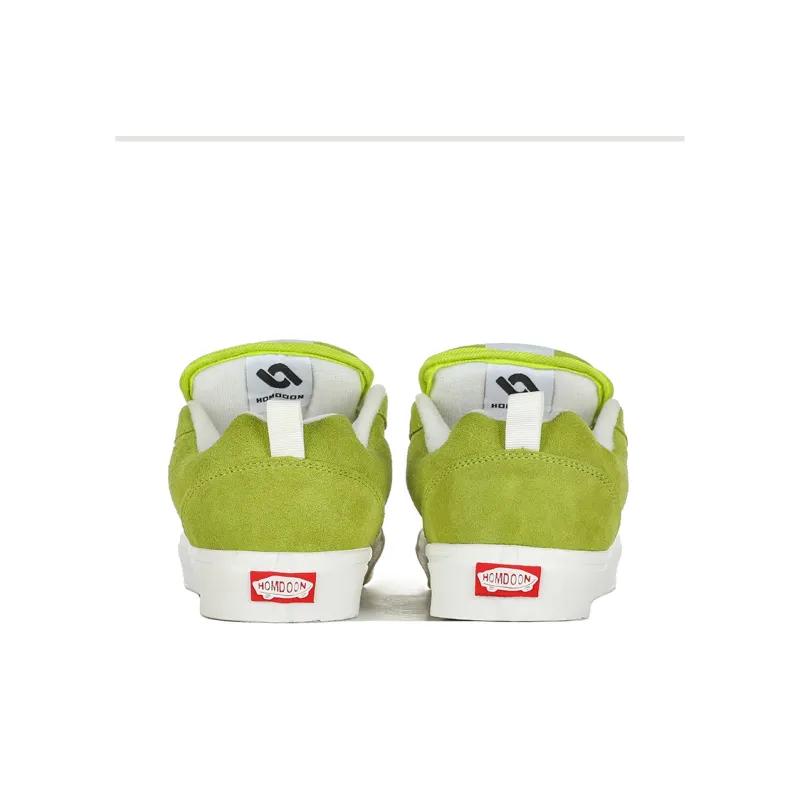 HOMDOON Slip Resistant Coverage Low Top Skateboard Shoes Unisex Apple Green-4