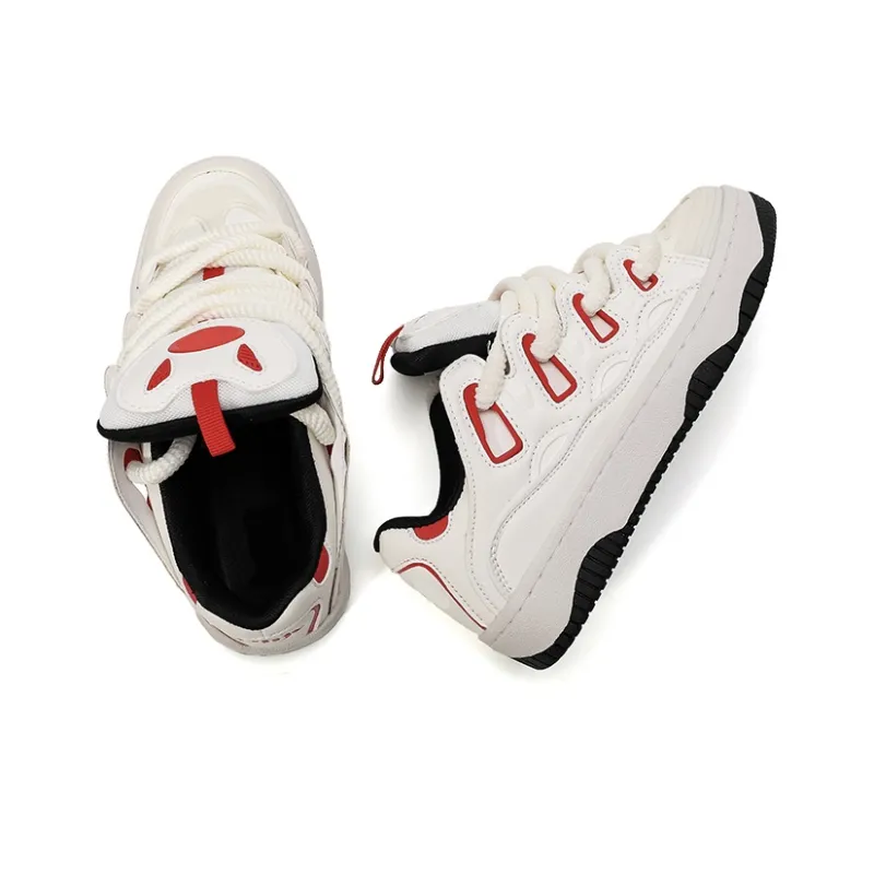OHJC Slip-Resistant Cushioning Wear-Resistant Lightweight Breathable Low-Top Skateboard Shoes Unisex-13