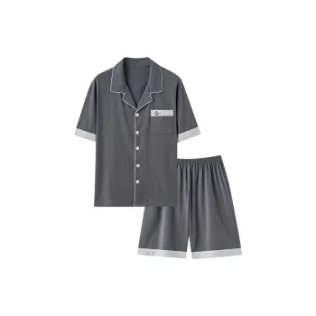 JinShaLa Pajama Set Men's Dark Gray