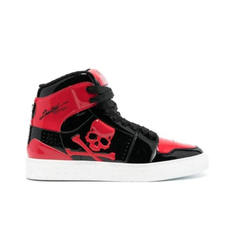 PHILIPP PLEIN Skull & Bones High-top Sneakers-1