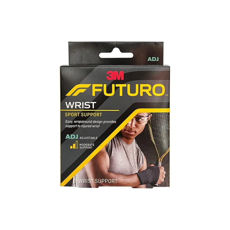 3M Unisex Sports Wrist Brace For Women's Tendon Sheath Adjustable Medium Strength 1 Piece Black Ambidextrous Protective-1
