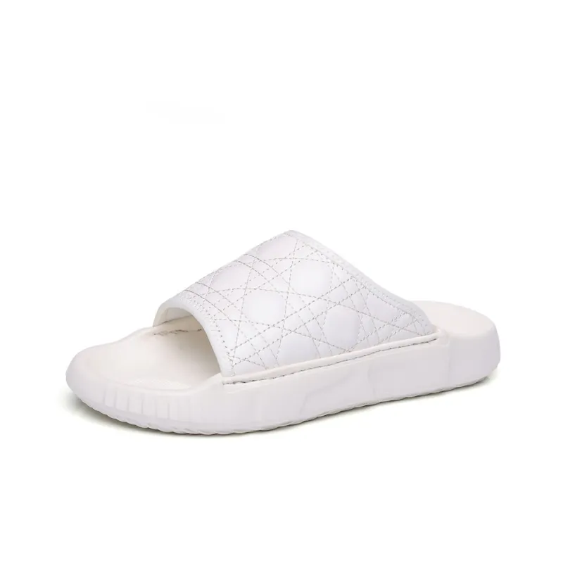SHUPATE Slide Slippers Men Black/White-7
