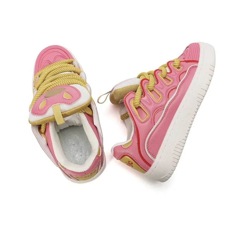OHJC Slip-Resistant Cushioning Wear-Resistant Lightweight Breathable Low-Top Skateboard Shoes Unisex-6